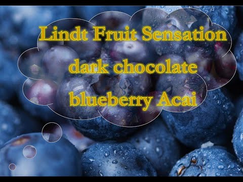 Exclusive!!! Fat bastard reviews: Lindt Fruit Sensation dark chocolate blueberry Acai