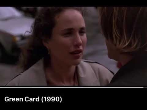 Clip (BG): "Cool Pedestrian" in a scene from GREEN CARD with Gérard Depardieu & Andie MacDowell