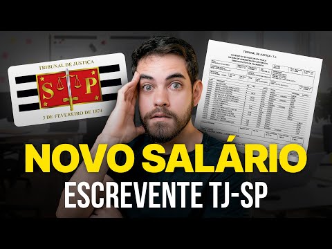 [ATUALIZADO 2026] NOVO SALÁRIO DE ESCREVENTE DO TJ-SP