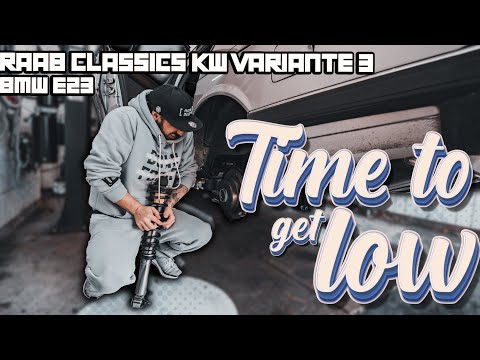 HOWDEEP // BMW E23 / TIME TO GET LOW - RAAB CLASSICS KW VARIANTE 3