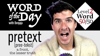 pretext (pree-tekst) | Word of the Day with Benjaja 100/500