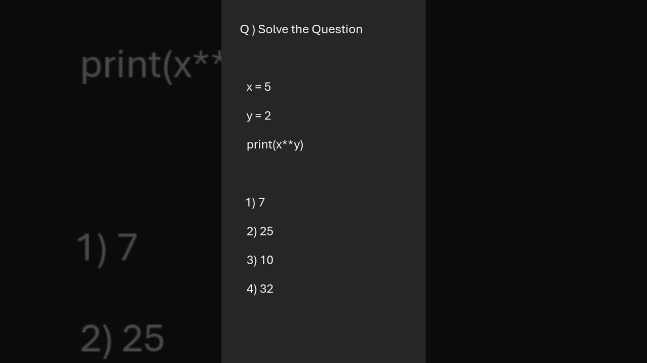 python mcq question Crack These Python MCQs 🐍❓ and Level Up Your Coding Game! 🚀💡 #python #shorts