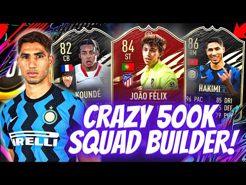 INCREDIBLE 500K SQUAD BUILDER FIFA 21 (Increase Your Wins)! | META 500K TEAM FIFA 21
