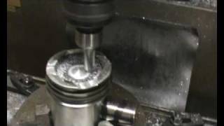 preview picture of video 'Remachining John Deere PowerTech piston'