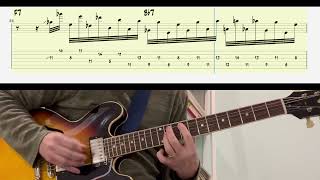 Kenny Burrell I'm Just a Lucky So and So Jazz Guitar Transcription