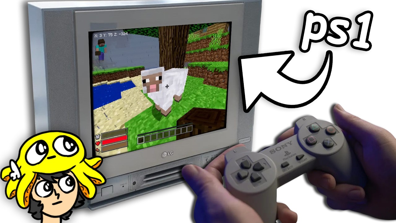 joguei o minecraft do PS1