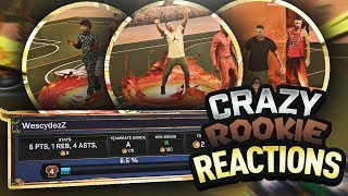HELPING ROOKIES REP UP AND GET WINS ON NBA 2K17! HILARIOUS ROOKIE REACTION