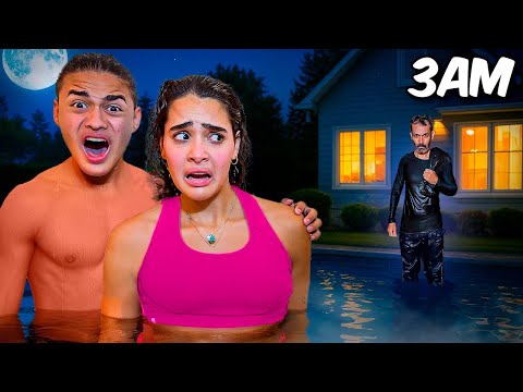NUNCA ENTRE NA PISCINA AS 3:00 HORAS DA MANHÃ 😱😱😱