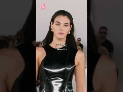 Supermodel ✨❤️💋💕 Vittoria Ceretti closing the Ferragamo SS/24 show  #shorts  #models  #mfw2023