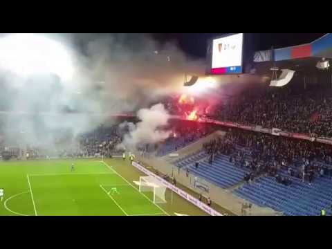 FC Basel - FC Zürich  | FCZ Pyro & Böller 02.03.2017
