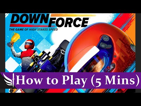 Learn Downforce Board Game (FULL Auction Rules, 5 Minutes)