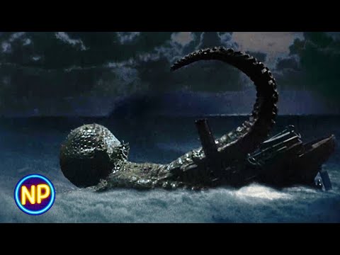 Giant Octopus Sinks a Boat | It Came From Beneath The Sea (1955) | Now Playing
