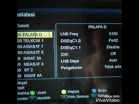 Setting palapa dan telkom  receiver skybox a1 new