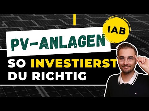 Investieren in PV-Anlagen Steuerliche Vorteile durch IAB verstehen