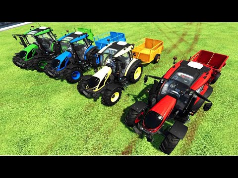 HARVESTING POPLARS AND LOAD WITH JOHN DEERE TRACTORS - Farming Simulator 22