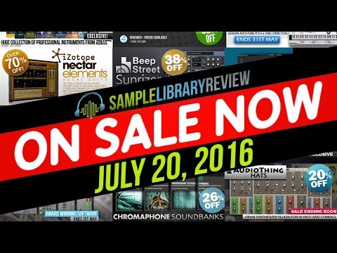 On Sale Now •  Libraries, VI & Plugin sales for the week of Jul y 20, 2016