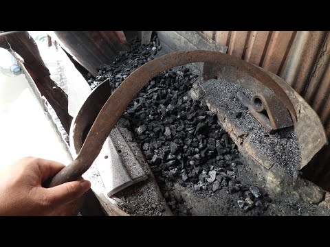 Knife Making - Restored A Rusted Long Curved Knife