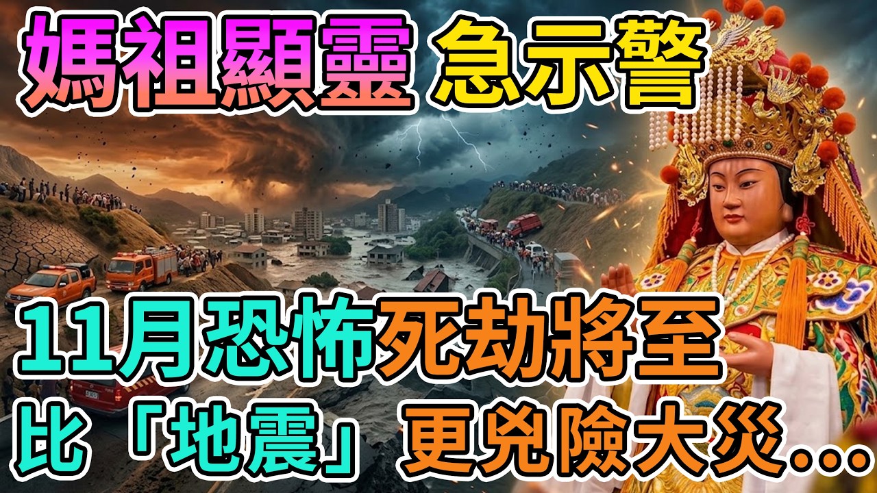 😱2026真正大劫曝光！比地震更兇險的災禍就在11月，媽祖顯靈急示警全台信眾。#媽祖#2026災難#經濟大洗牌#台灣現狀#媽祖開示#避災擋煞