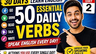 50 Essential Daily Verbs (Spoken English)