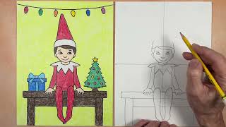 How to Draw a Elf on a Shelf