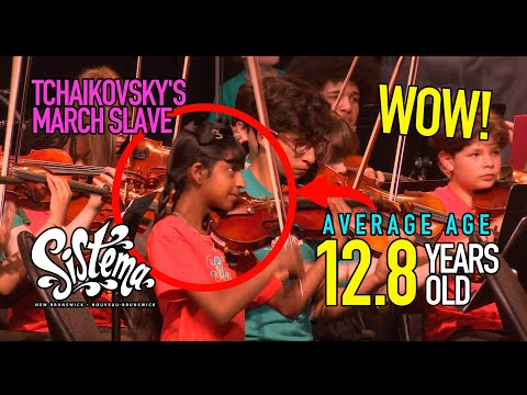Unbelievable Talent: Children's Orchestra Performs Tchaikovsky's Marche Slave | Sistema NB