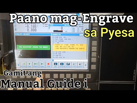 #HOW TO ENGRAVE NAMES ON PARTS with  FANUC MANUAL GUIDE I ( easy as)#18