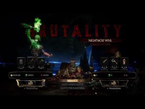 Mortal kombat 11 night wolf brutality tutorial:  native violence