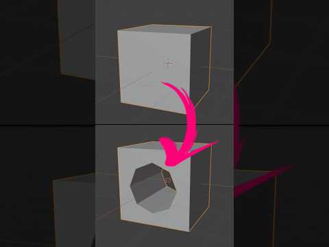 Blender cut object with another object #blender3d #blendertutorial #cgian