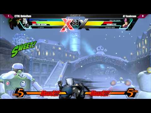 Curleh Mustache East 5 - UMVC3 - CTRL Unkn0wn vs AT Geobraun