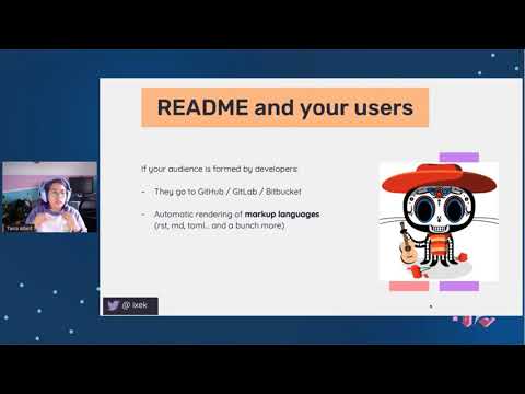 CONTRIBUTING.md - Tania Allard about Writing a README