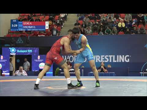 Qual. GR - 97 kg: A. SZOKE (HUN) v. O. SYRLYBAY (KAZ)