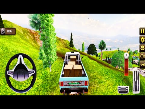 Offroad Pikup Cargo Truck Driving Simulator 3D – Transport Consumer Goods – Android Gameplay 