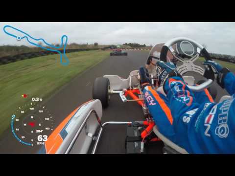 Fulbeck Kart Circuit laps with gauges (4K)