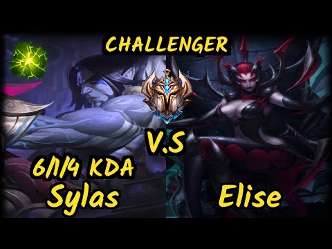 G2 Jankos (SYLAS) vs ELISE - 6/1/4 KDA JUNGLE CHALLENGER GAMEPLAY - EUW v9.7