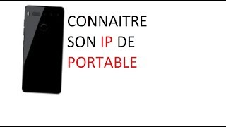 CONNAITRE SON ADRESSE IP DE TELEPHONE