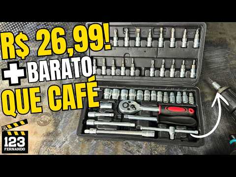 THE CHEAPEST AND BEST SELLING 46-PIECE SOCKET AND RATCHET WRENCH KIT ON THE FREE MARKET