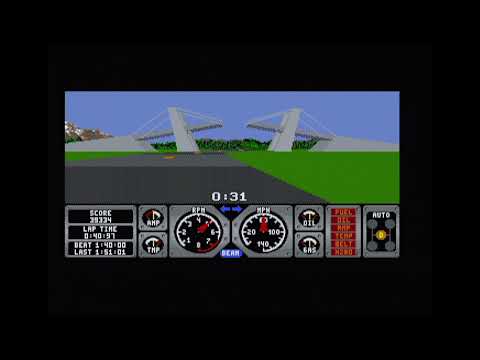 Hard Drivin' On The Sega Megadrive