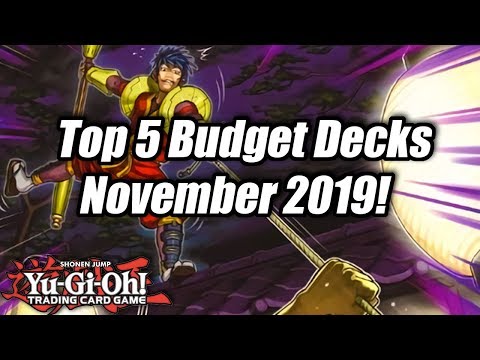 Yu-Gi-Oh! Top 5 Competitive Budget Decks for the November 2019 Format!