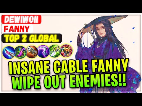 Insane Cable Fanny Wipe Out Enemies! [ Top 2 Global Fanny ] Dewiwoii - Mobile Legends Gameplay Build