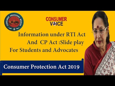 Information under RTI Act & CP Act :Slide play for Students and Advocates