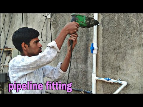 How to connect gi pipe to pvc pipe