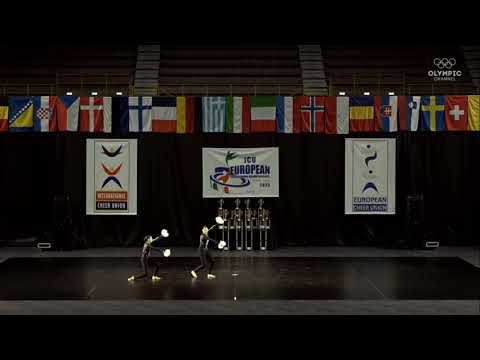 3rd PLACE🏆 GREECE. THE BEST EUROPEAN JUNIOR POM DOUBLES.ICU EUROPEAN CHEERLEADING CHAMPIONSHIPS 2023