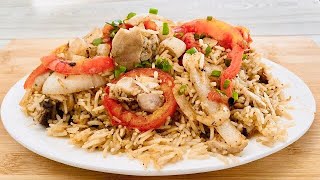 Continental Chicken Fried Rice (Chef Own Recipe )