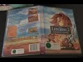 Opening Closing To The Lion King 2 Simba S Pride Walt Disney Home Entertainment DVD AUST 2004
