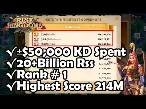 50K Value? #1 Unlocking Tomyris Mightiest Governor [ Almost Lost 180 Sculptures] | Rise of Kingdoms