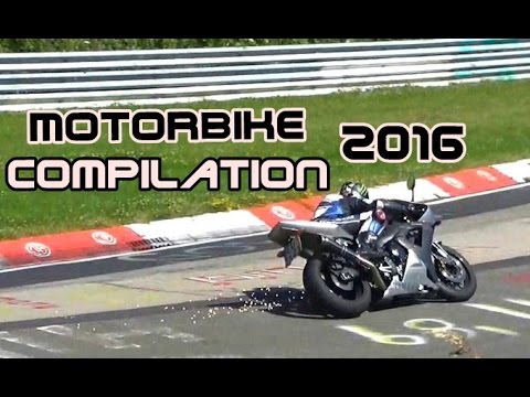 Motorbike Compilation 2016 Almost CRASH, Fast & Crazy Biker, Wheelies Nordschleife Best of 2016