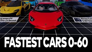 Fastest Cars 0-60 MPH