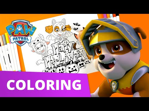 Color with PAW Patrol – HAPPY HALLOWEEN! - PAW Patrol Official & Friends