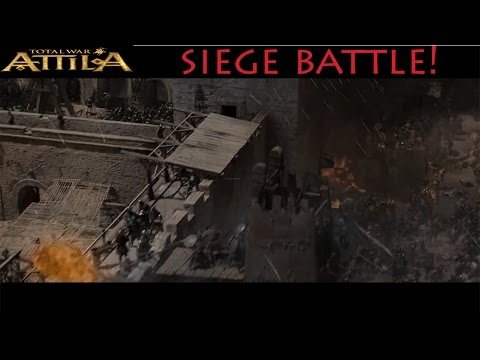 Total War: Attila Online Battle #1 (3v3 Siege) - City Assault on Ravenna!
