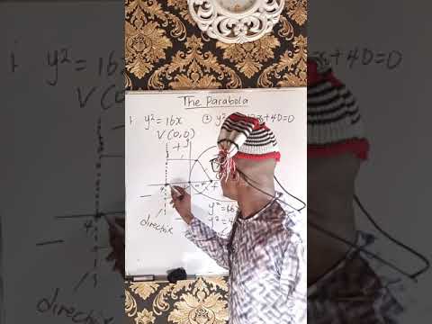 Finding the focus,  vertex and directrix of a PARABOLA